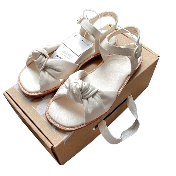 ZARA kids knotted leather slipper - size EU 29, US 12 - Picture 4 of 8